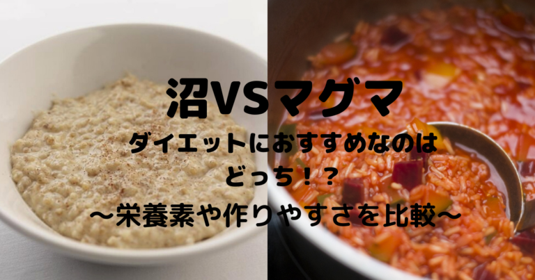 ダイエットするなら沼とマグマどっちがいいの 栄養素や効果を徹底比較